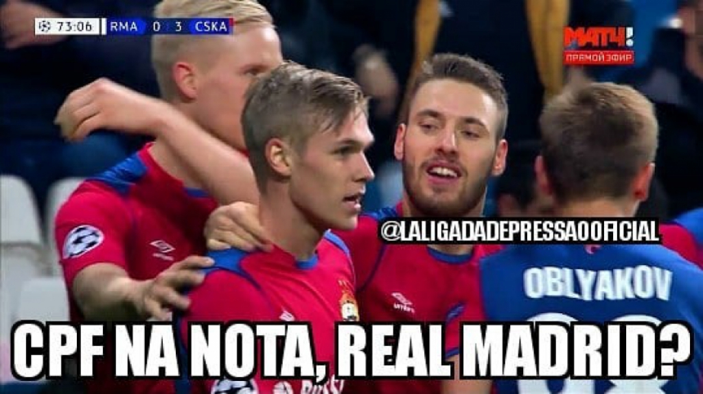 Champions League: os memes de CSKA 0 x 3 Real Madrid