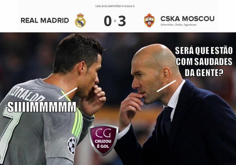 Champions League: os memes de CSKA 0 x 3 Real Madrid