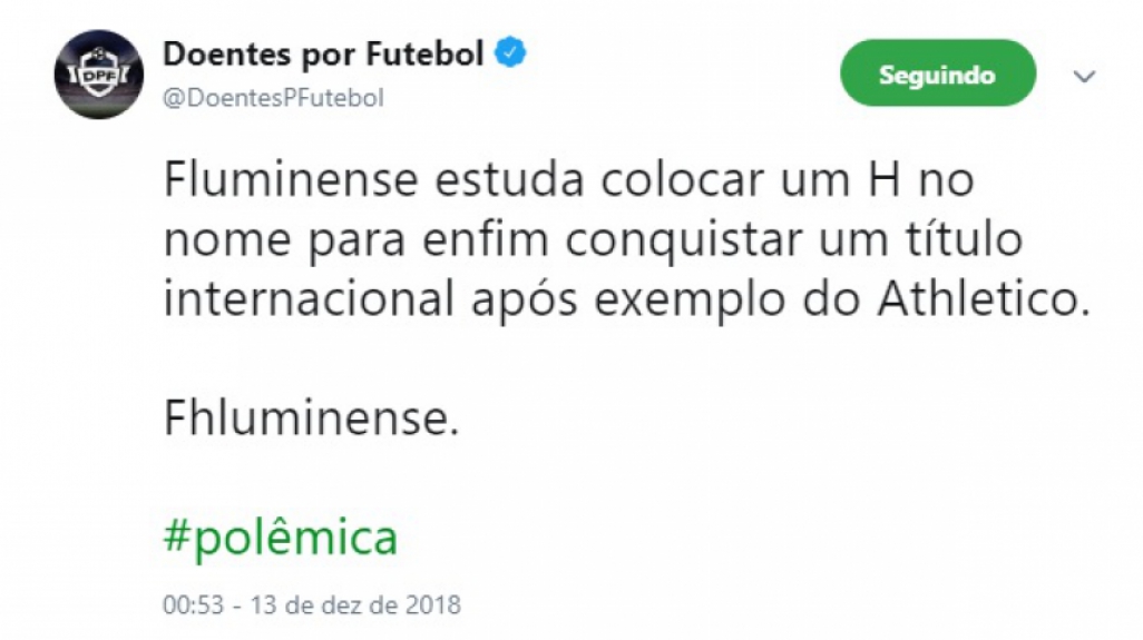 Título do Furacão rende brincadeiras nas redes