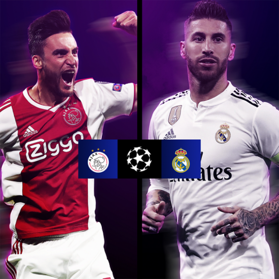 Ajax x Real Madrid - Liga dos Campeões