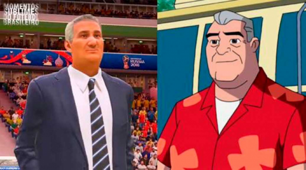 Tite ganhou uma versão no estilo avô do Ben 10 no FIFA