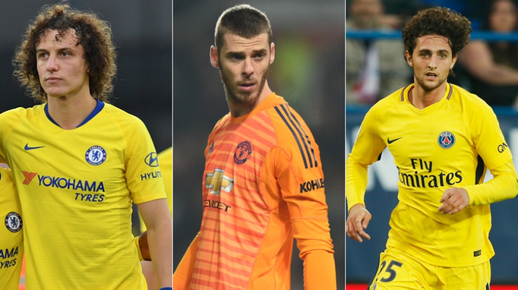 David Luiz, De Gea e Rabiot