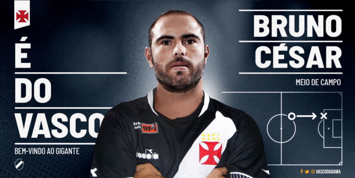 Bruno César é do Vasco