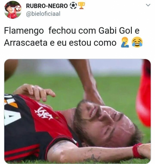Em memes, rubro-negros comemoram as contratações de Gabigol e Arrascaeta
