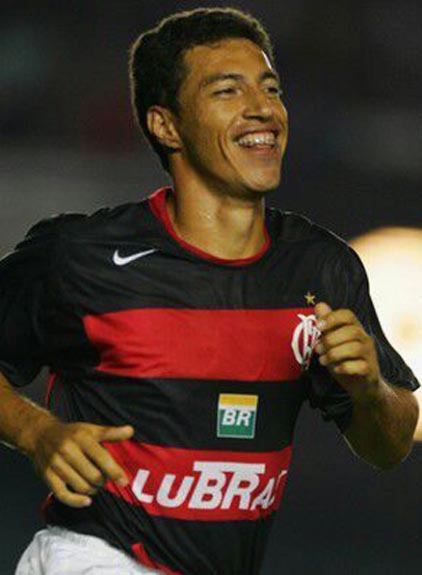 Dimba - com a camisa do Flamengo