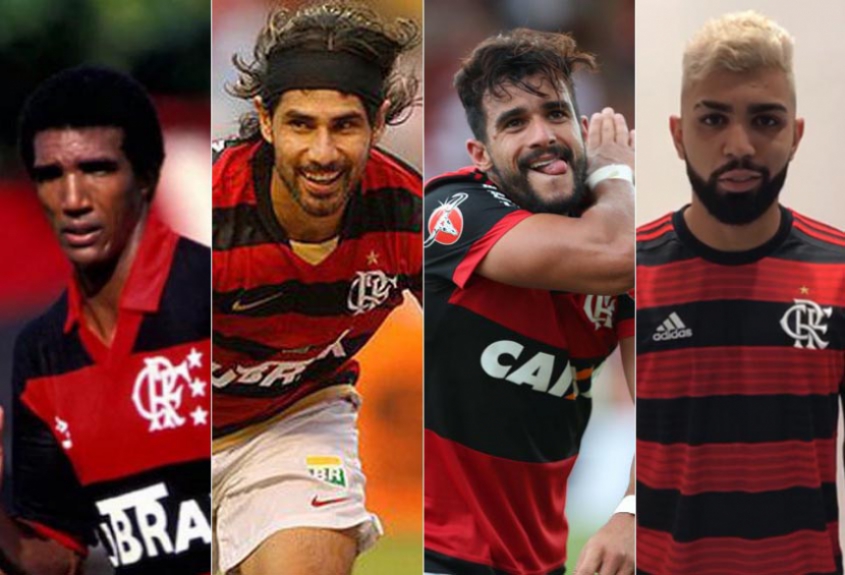 Montagem - Nilson, Josiel, Henrique Dourado e Gabigol