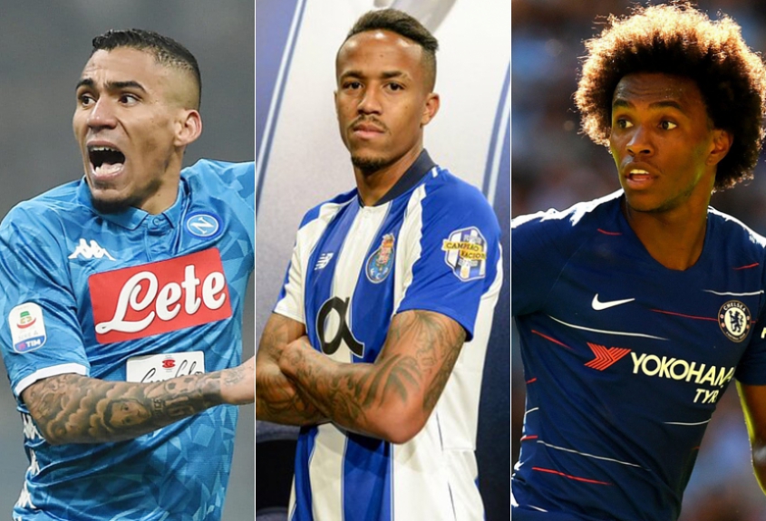 Montagem - Allan (Napoli), Éder Militão (Porto) e Willian (Chelsea)