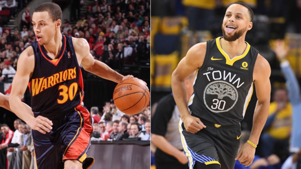 Montagem Stephen Curry - #10YearsChallenge
