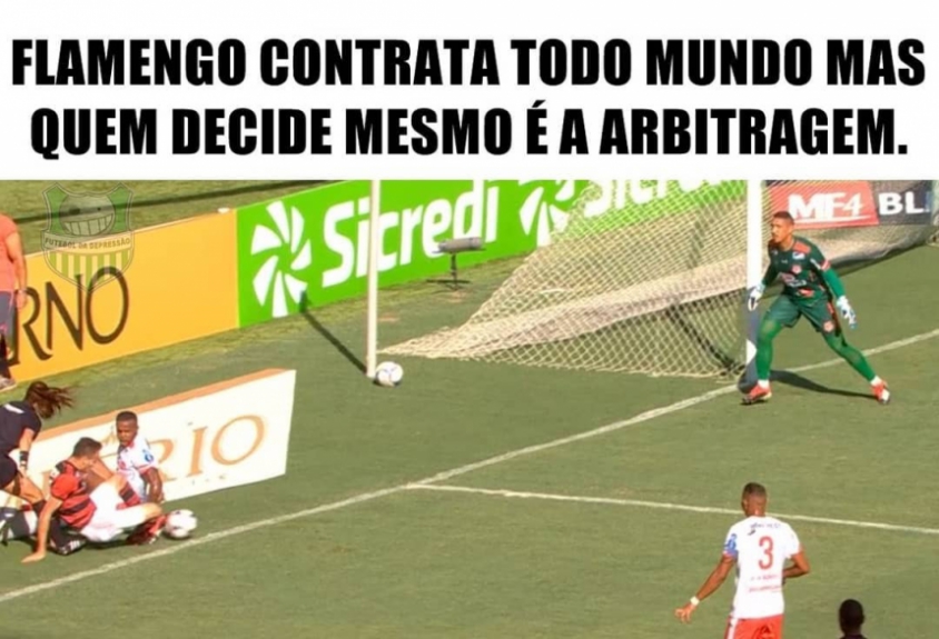 Rivais ironizam erro a favor do Flamengo