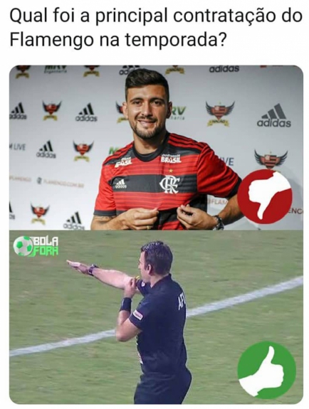 Rivais ironizam erro a favor do Flamengo