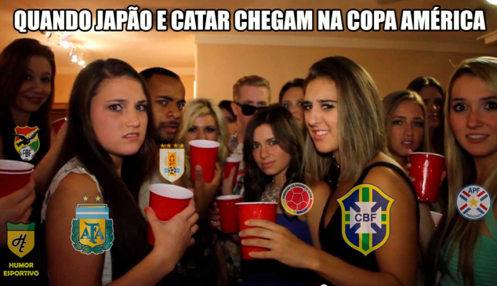 Memes ironizam Catar e Japão na Copa América
