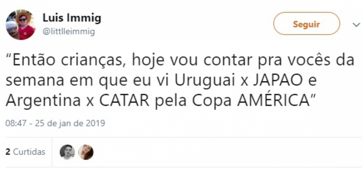 Memes ironizam Catar e Japão na Copa América