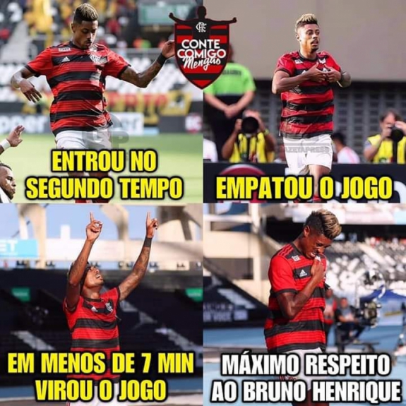 Os melhores memes de Botafogo 1 x 2 Flamengo