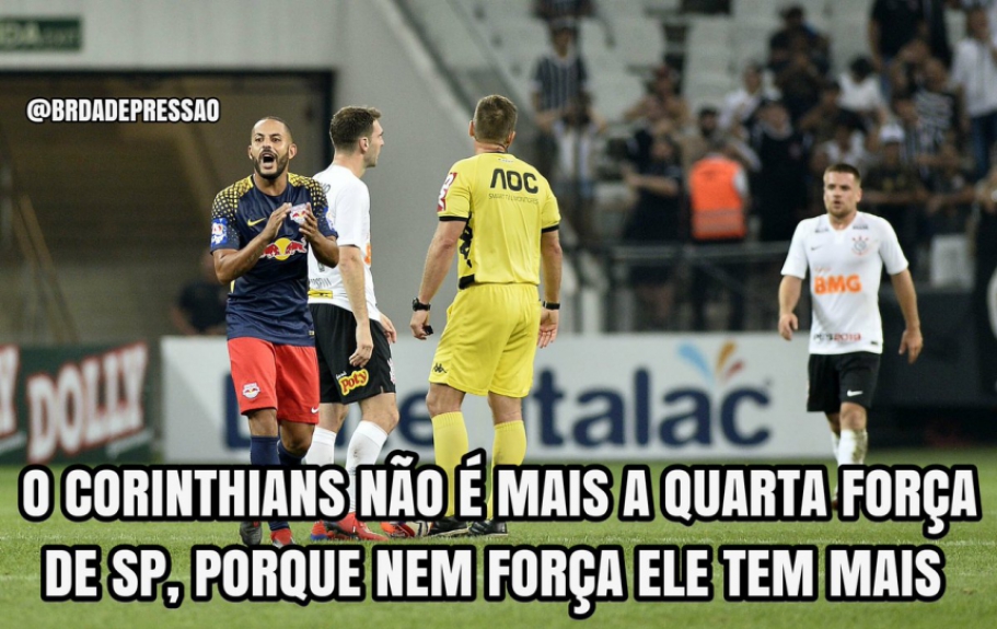 Os melhores memes da derrota do Corinthians para o Red Bull Brasil