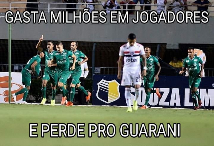 Os melhores memes de São Paulo 0 x 1 Guarani