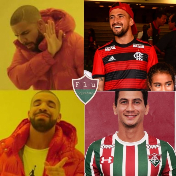 Torcedores do Fluminense comemoram acerto com PH Ganso