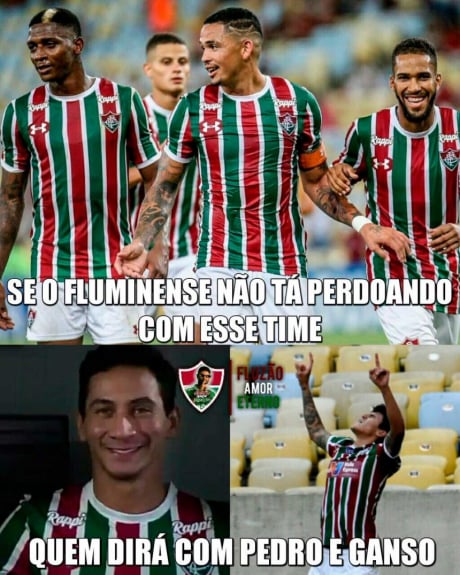 Torcedores do Fluminense comemoram acerto com PH Ganso