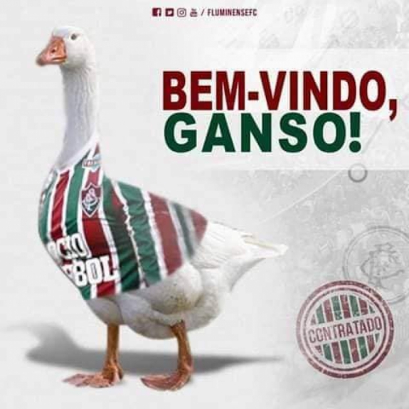 Torcedores do Fluminense comemoram acerto com PH Ganso