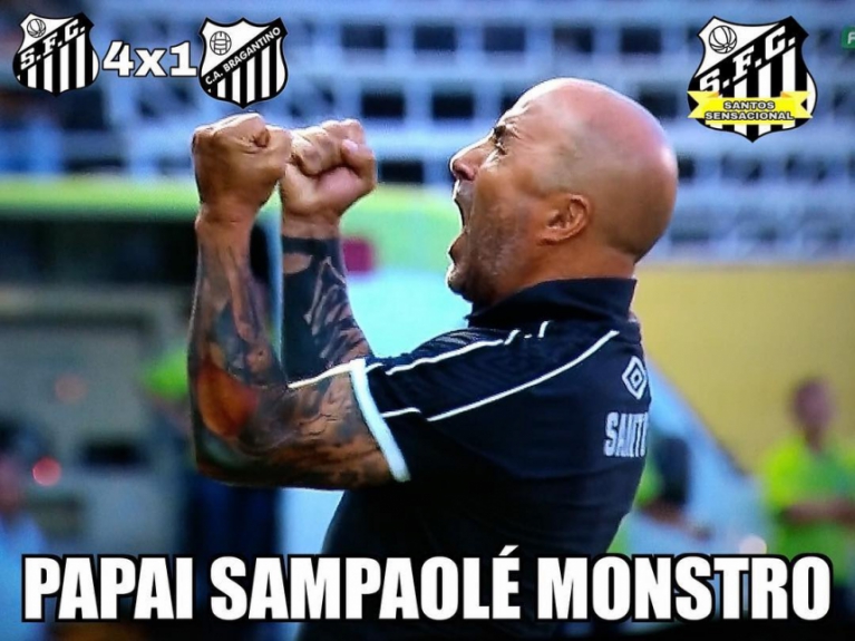 Os memes dos santistas após a vitória sobre o Bragantino