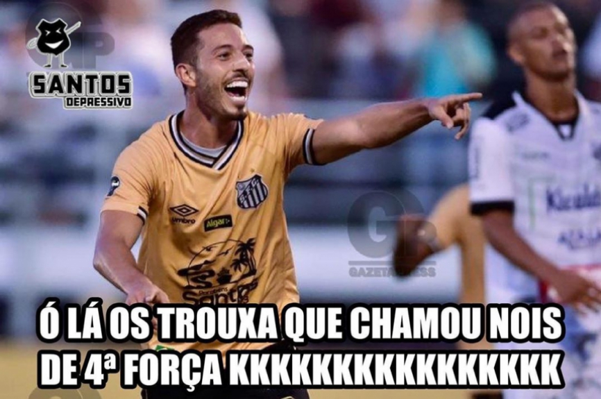 Os memes dos santistas após a vitória sobre o Bragantino