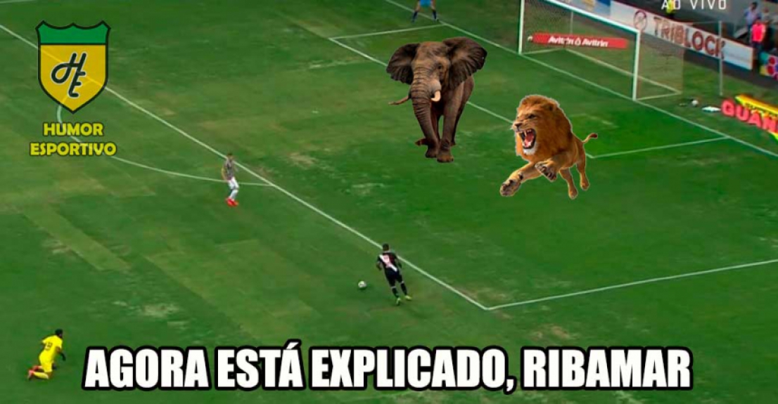 Memes ironizam gol perdido por Ribamar no clássico entre Vasco e Fluminense