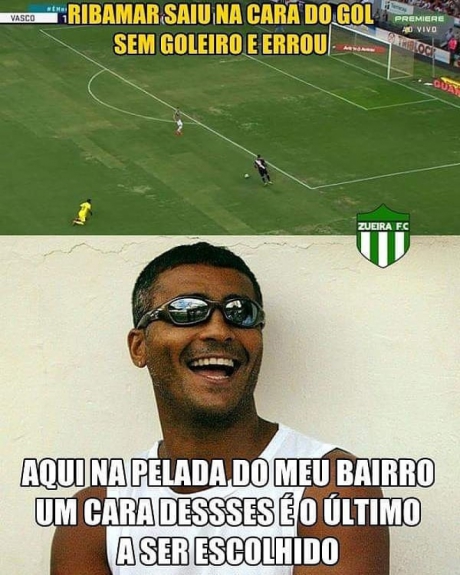 Memes ironizam gol perdido por Ribamar no clássico entre Vasco e Fluminense