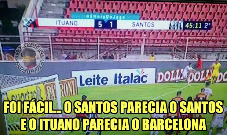 Os melhores memes da goleada do Ituano sobre o Santos