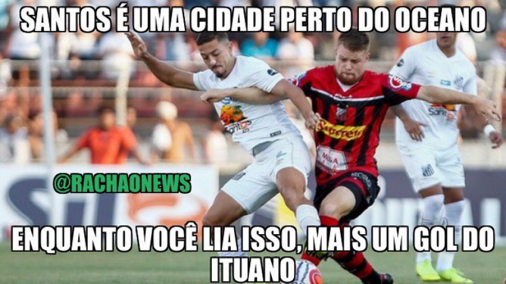 Os melhores memes da goleada do Ituano sobre o Santos