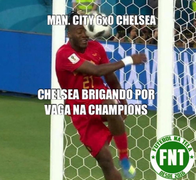Os melhores memes de Manchester City 6 x 0 Chelsea