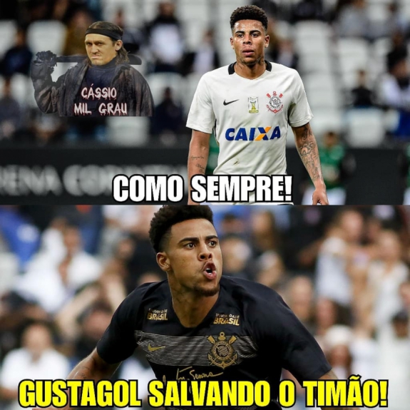 Fiel faz memes enaltecendo Gustagol após partida contra o Racing