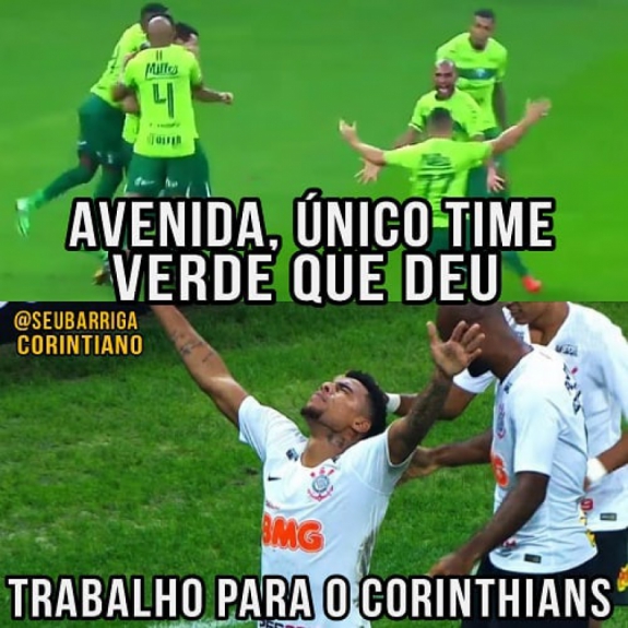 Os melhores memes da vitória do Corinthians sobre o Avenida
