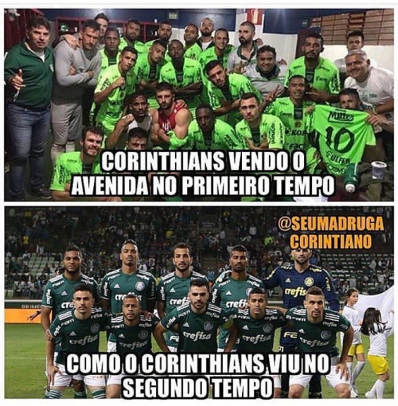Os melhores memes da vitória do Corinthians sobre o Avenida