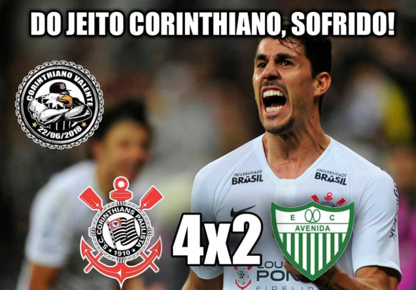 Os melhores memes da vitória do Corinthians sobre o Avenida