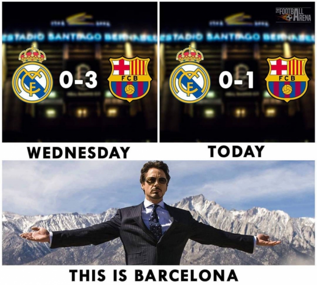 Os melhores memes da vitória do Barcelona sobre o Real Madrid