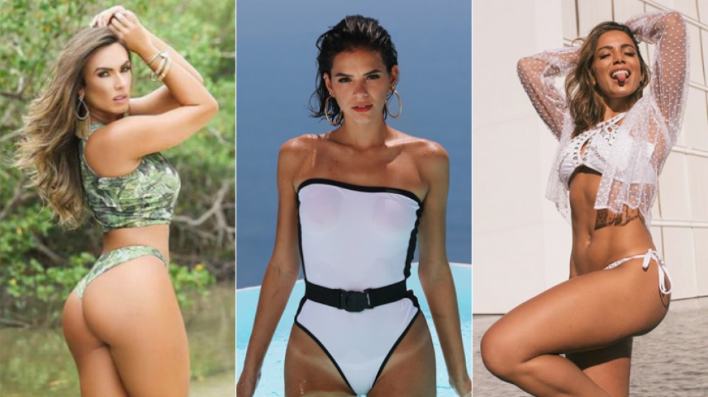 Montagem Nicole, Bruna e Anitta