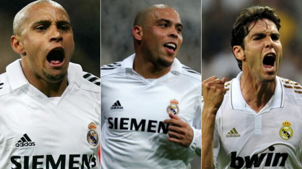 Montagem Roberto Carlos, Ronaldo, Kaká