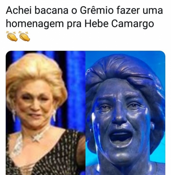Estátua de Renato Gaúcho rende memes