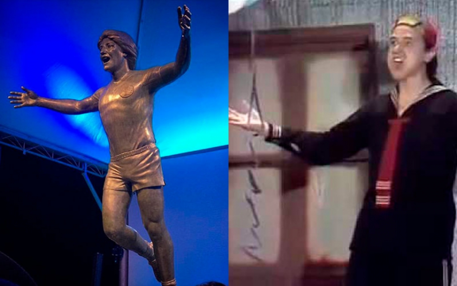 Estátua de Renato Gaúcho rende memes