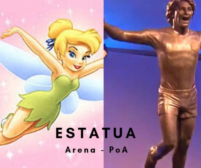 Estátua de Renato Gaúcho rende memes