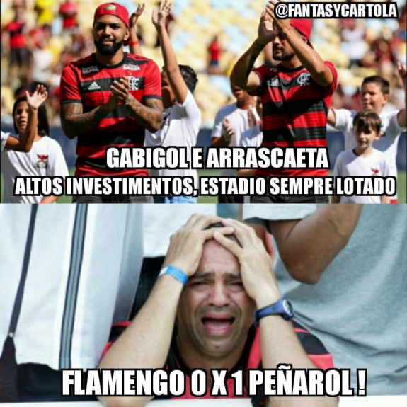 Os melhores memes da derrota do Flamengo para o Peñarol