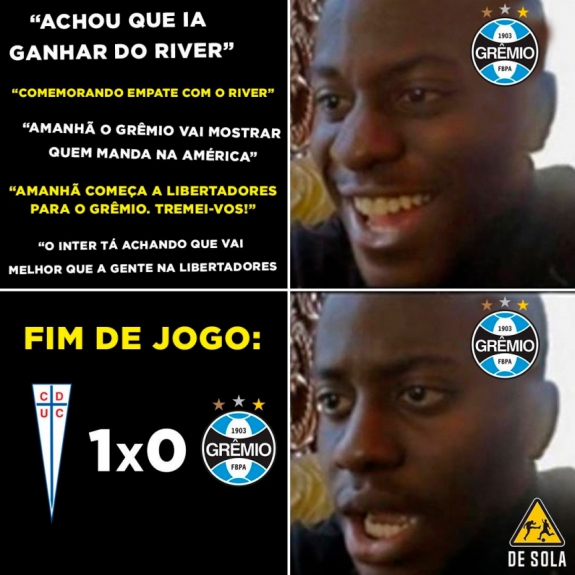 Os memes da derrota do Grêmio para o Universidad Católica
