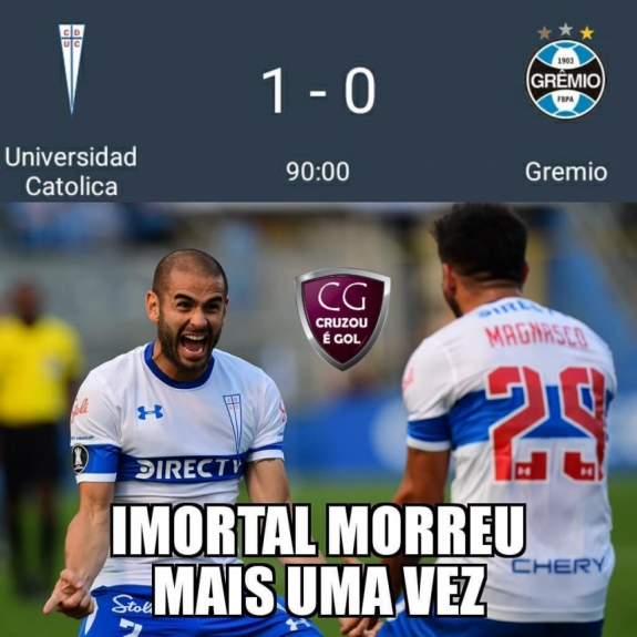 Os memes da derrota do Grêmio para o Universidad Católica