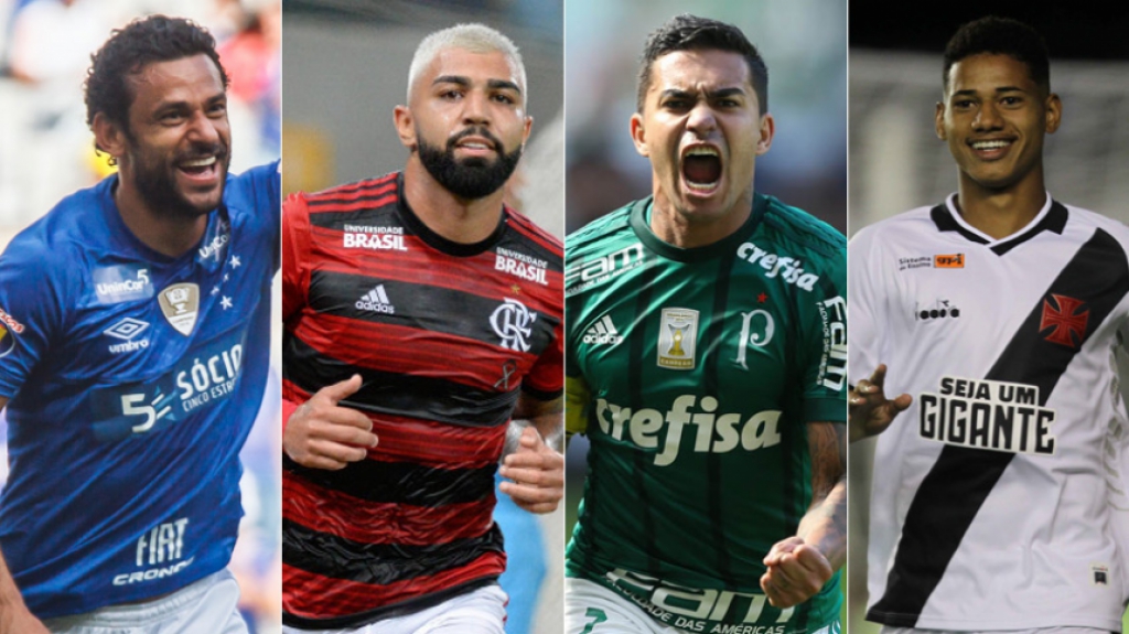 Montagem - Fred, Gabigol, Dudu e Marrony