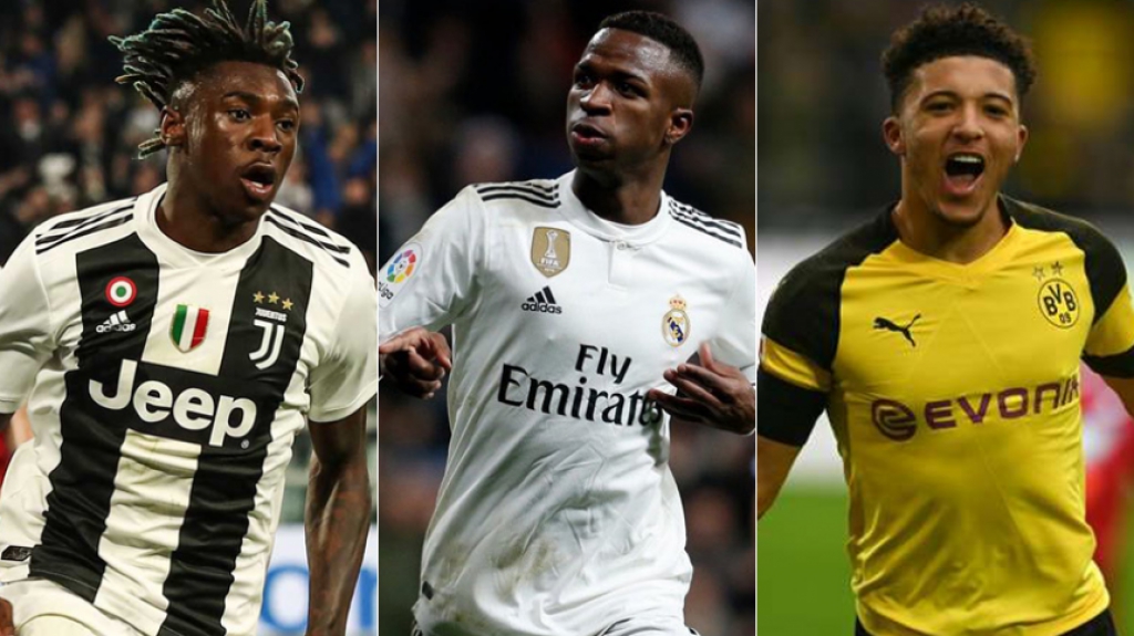 Montagem - Kean, Vinicius e Sancho