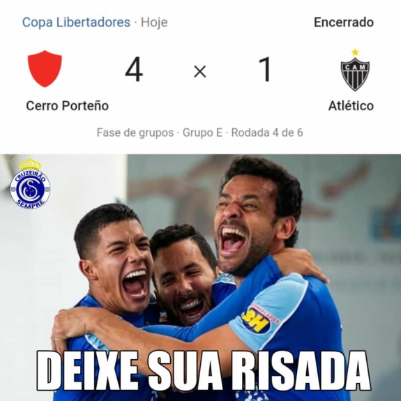 A euforia dos torcedores do Cruzeiro após os jogos de quarta pela Libertadores