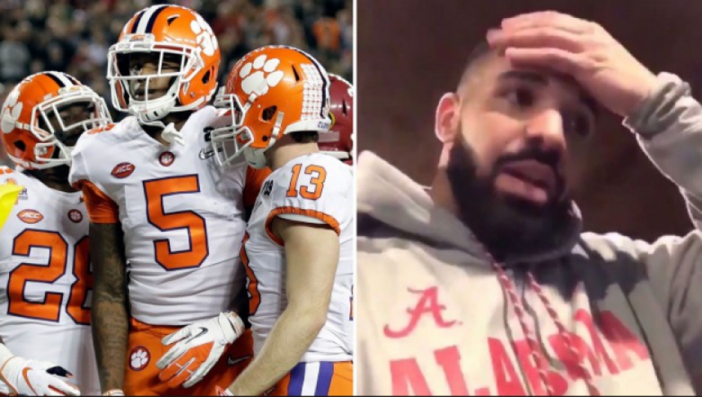 No início do ano de 2019, Drake postou um vídeo com a camisa da Universidade do Alabama. Dias depois, o Alabama sofreu uma derrota constrangedora para o Clemson na final do College Football