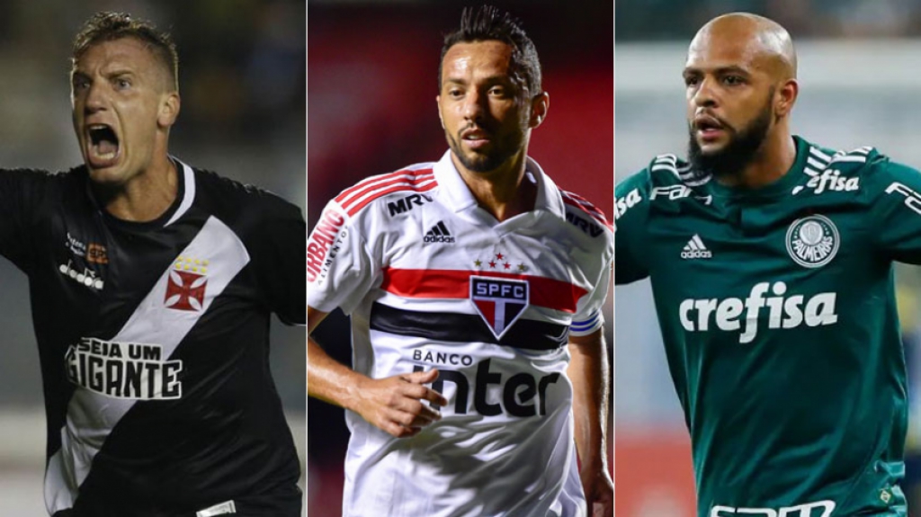 Montagem - Maxi Lopez, Nenê e Felipe Melo