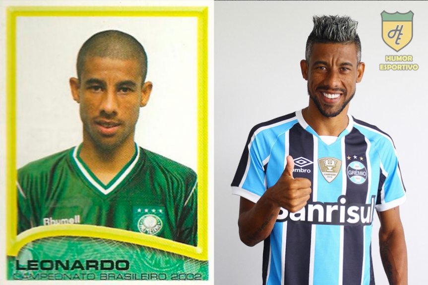 Leonardo Moura em 2002 pelo Palmeiras. Esse ano disputará o Brasileirão pelo Grêmio