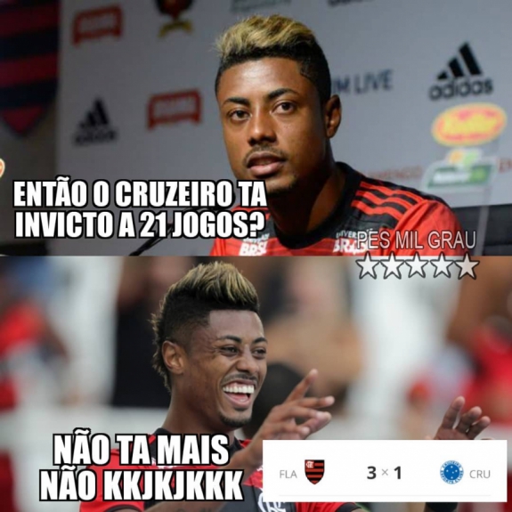 Memes do BrasileirÃ£o: Flamengo 3 x 1 Cruzeiro