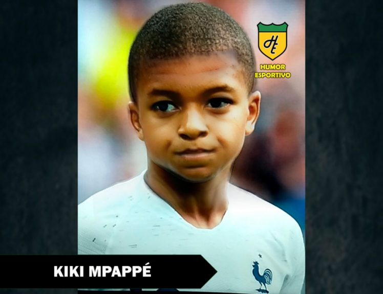 Filtro de bebê do Snapchat - Mbappé